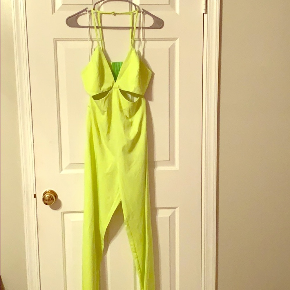 Neon green ASOS jumpsuit Size Small